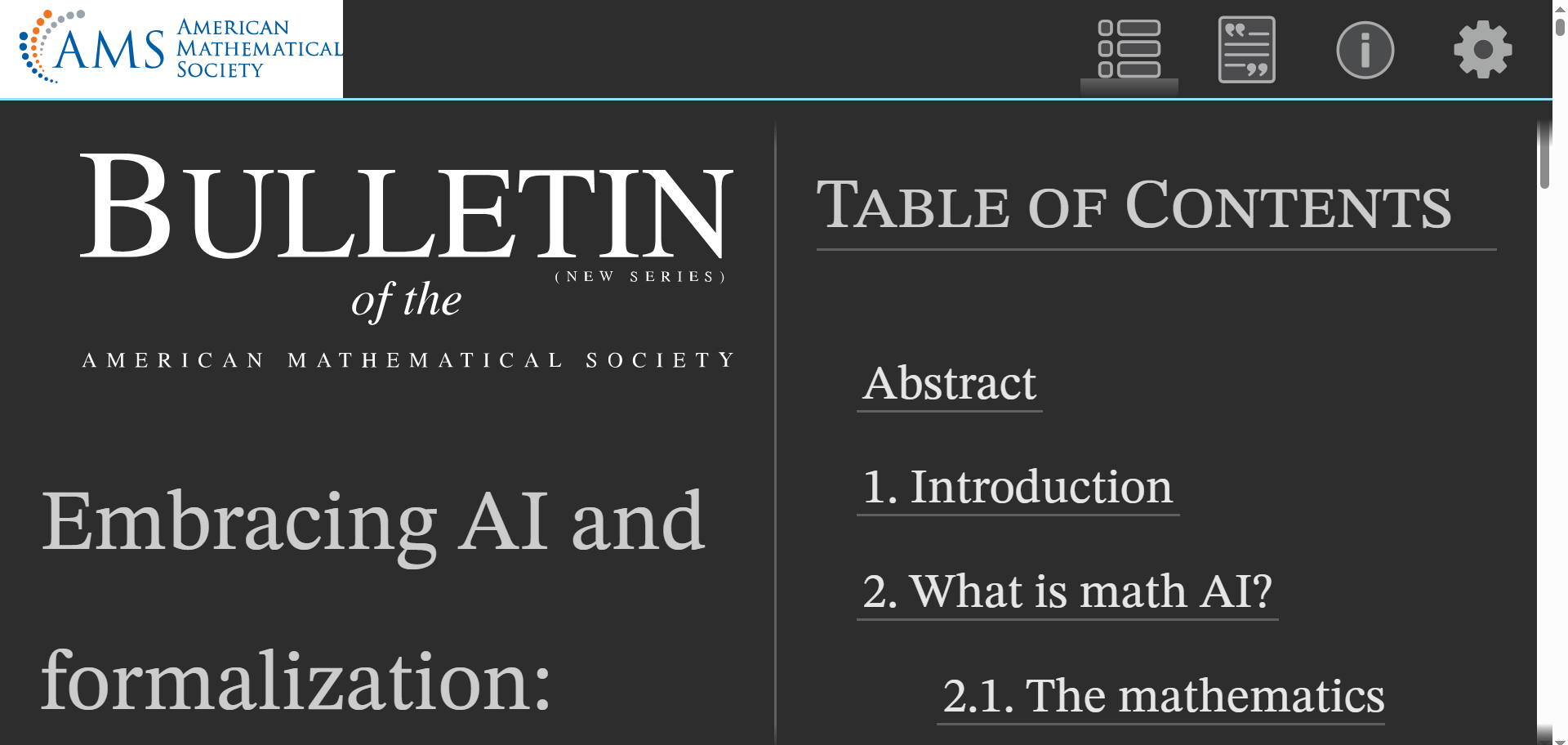significantly zoomed in view of article; all content reflows to fit the device viewport